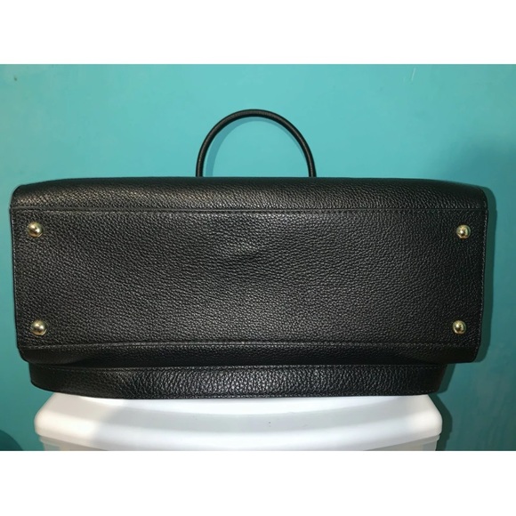 Michael Kors Hamilton NS Large Black Leather Satchel Tote bag - Picture 7 of 8